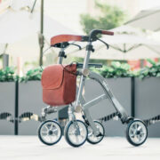 Trive rollator grey - stand alone outside