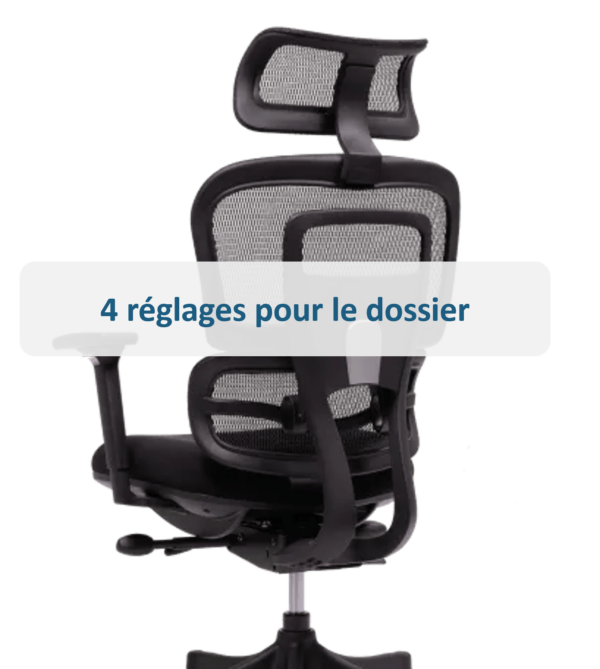 4 réglages pour le dossier